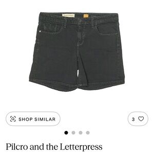 Pilcro and the Letterpress Black Women Shorts 30
